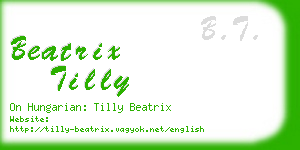 beatrix tilly business card